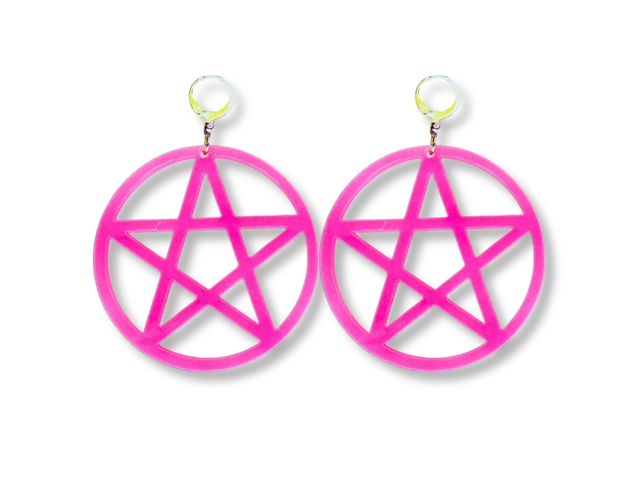 Glowing Pentagram Earrings