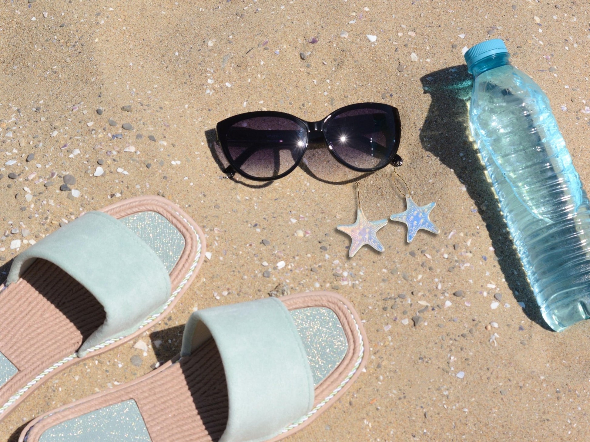 Iridescent Starfish Earrings | Everyday Size - Painted Raina