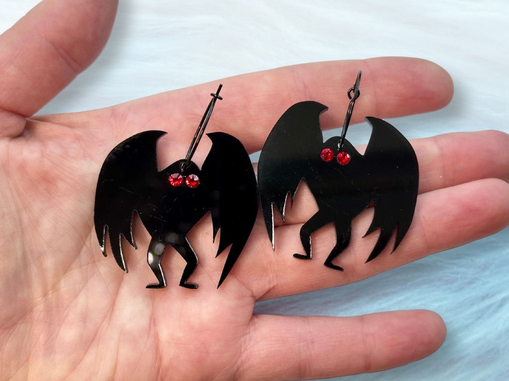 Mothman Earrings