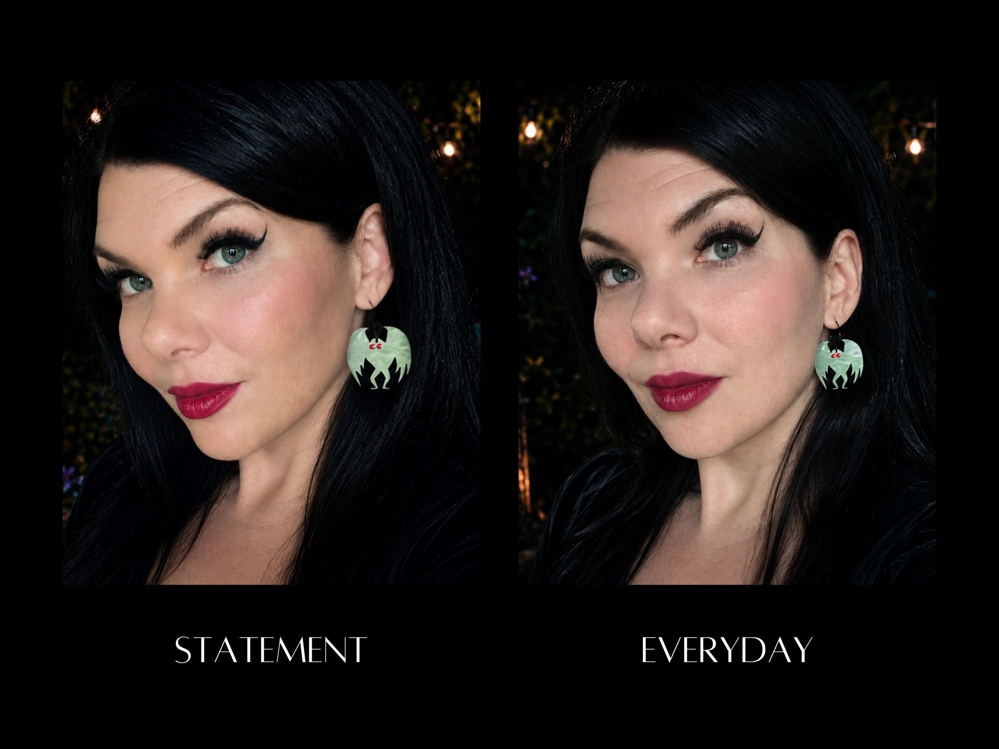 Mothman Earrings