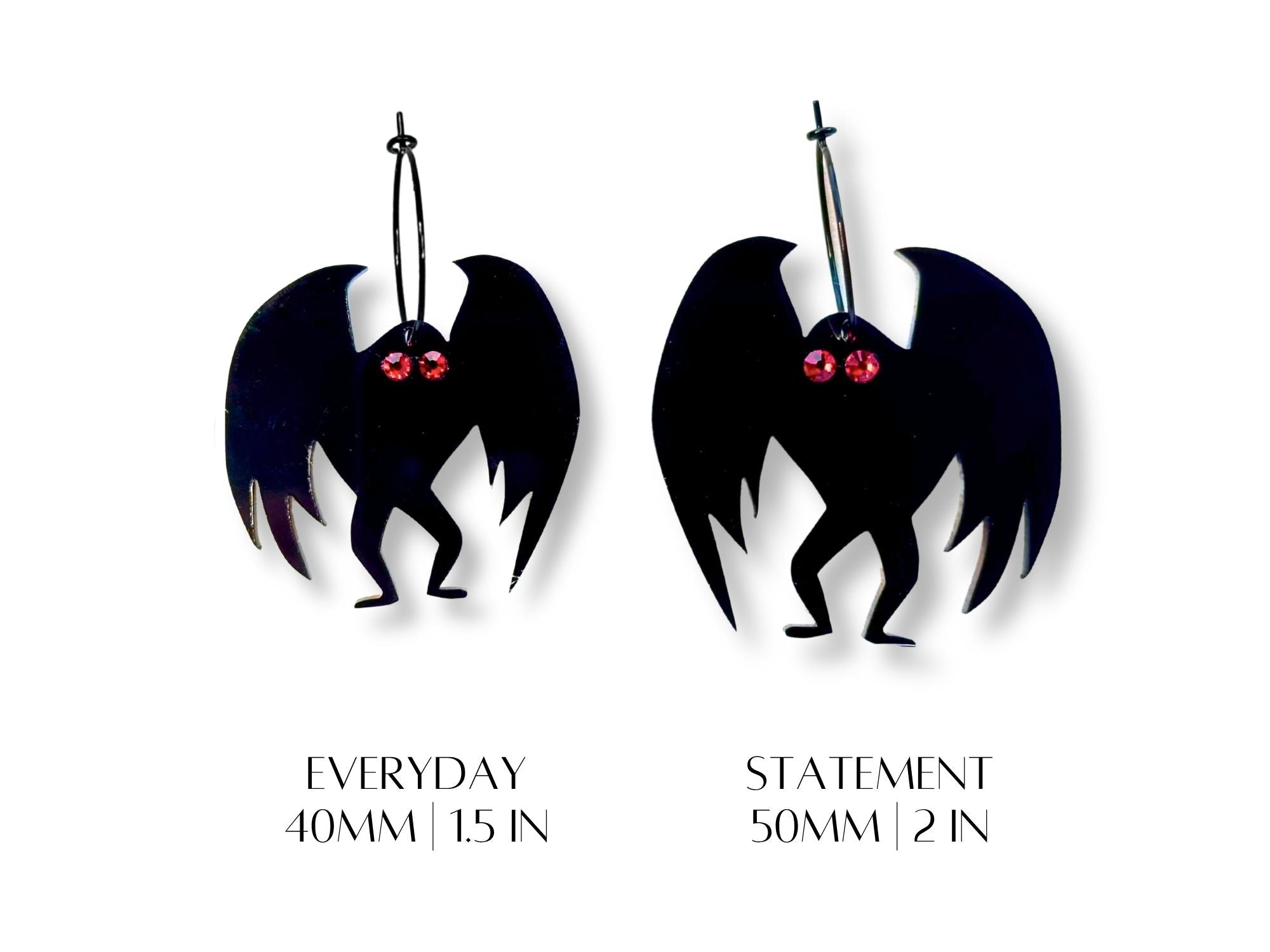 Mothman Earrings
