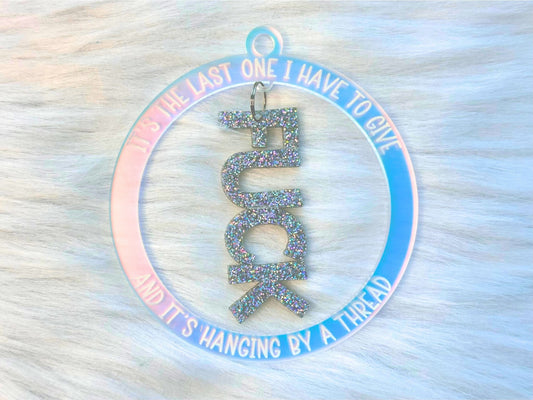 My Last F*ck is Hanging by a Thread Ornament - Painted Raina