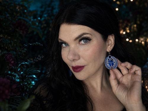 Scarab Relic Earrings