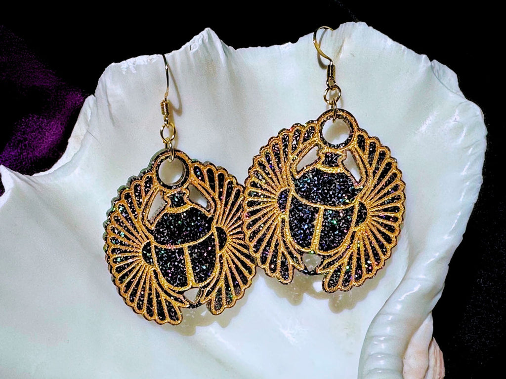 Scarab Relic Earrings