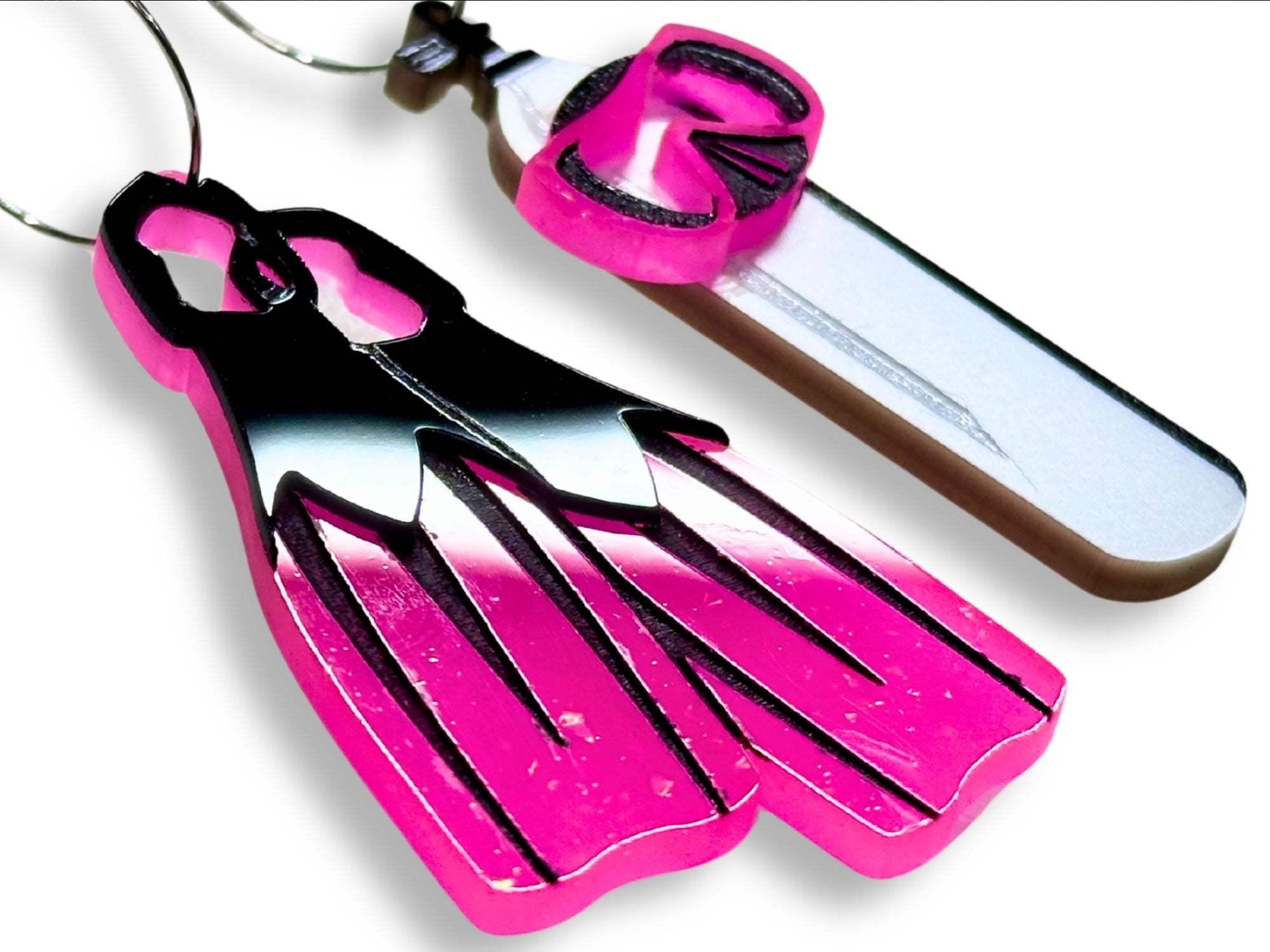Scuba Diver Statement Earrings