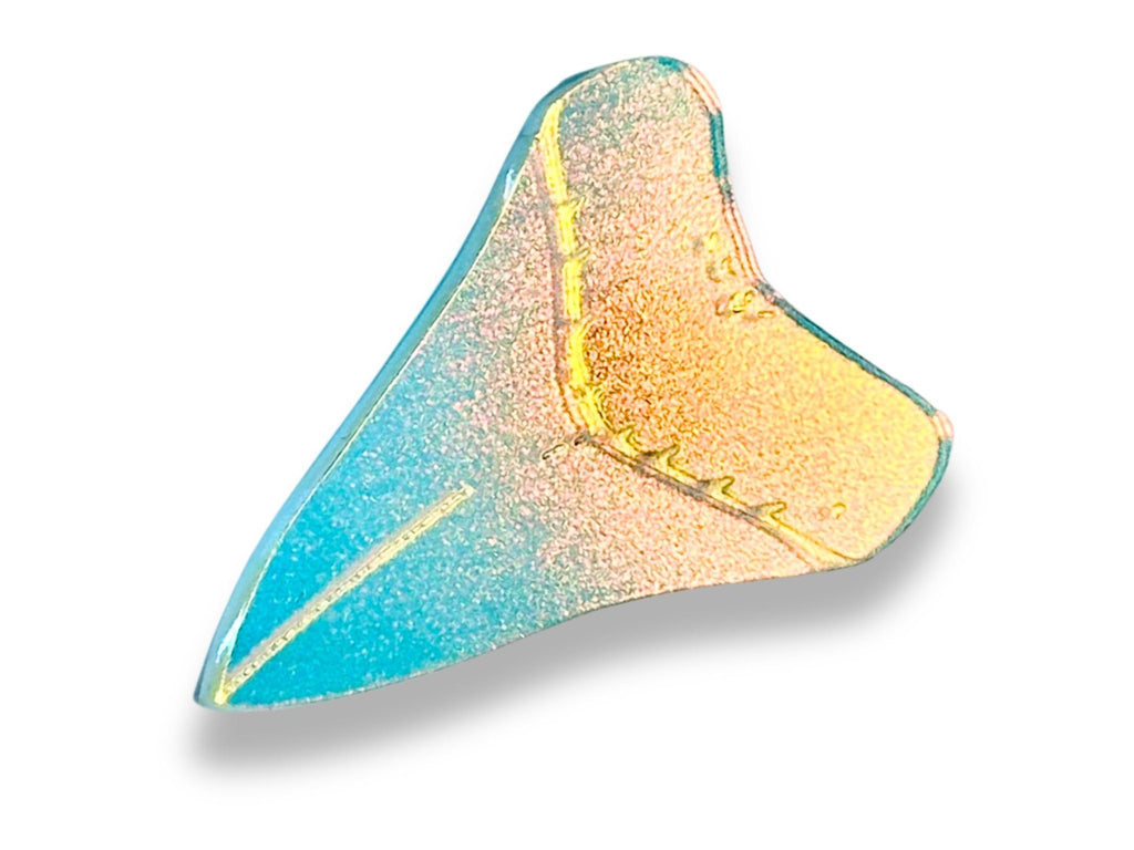 Shark Tooth Brooch | Iridescent Glow