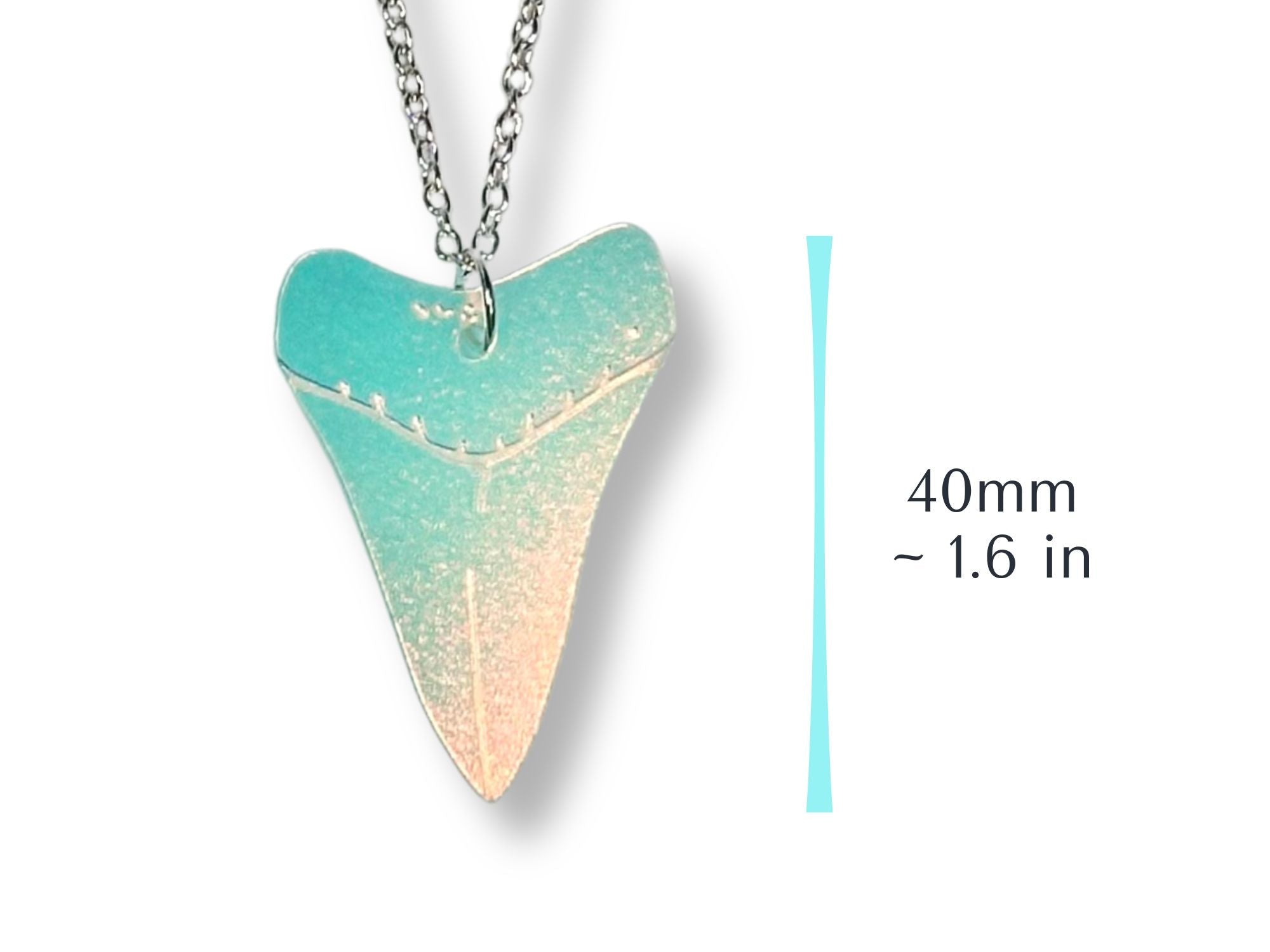 Shark Tooth Pendant | Iridescent Glow