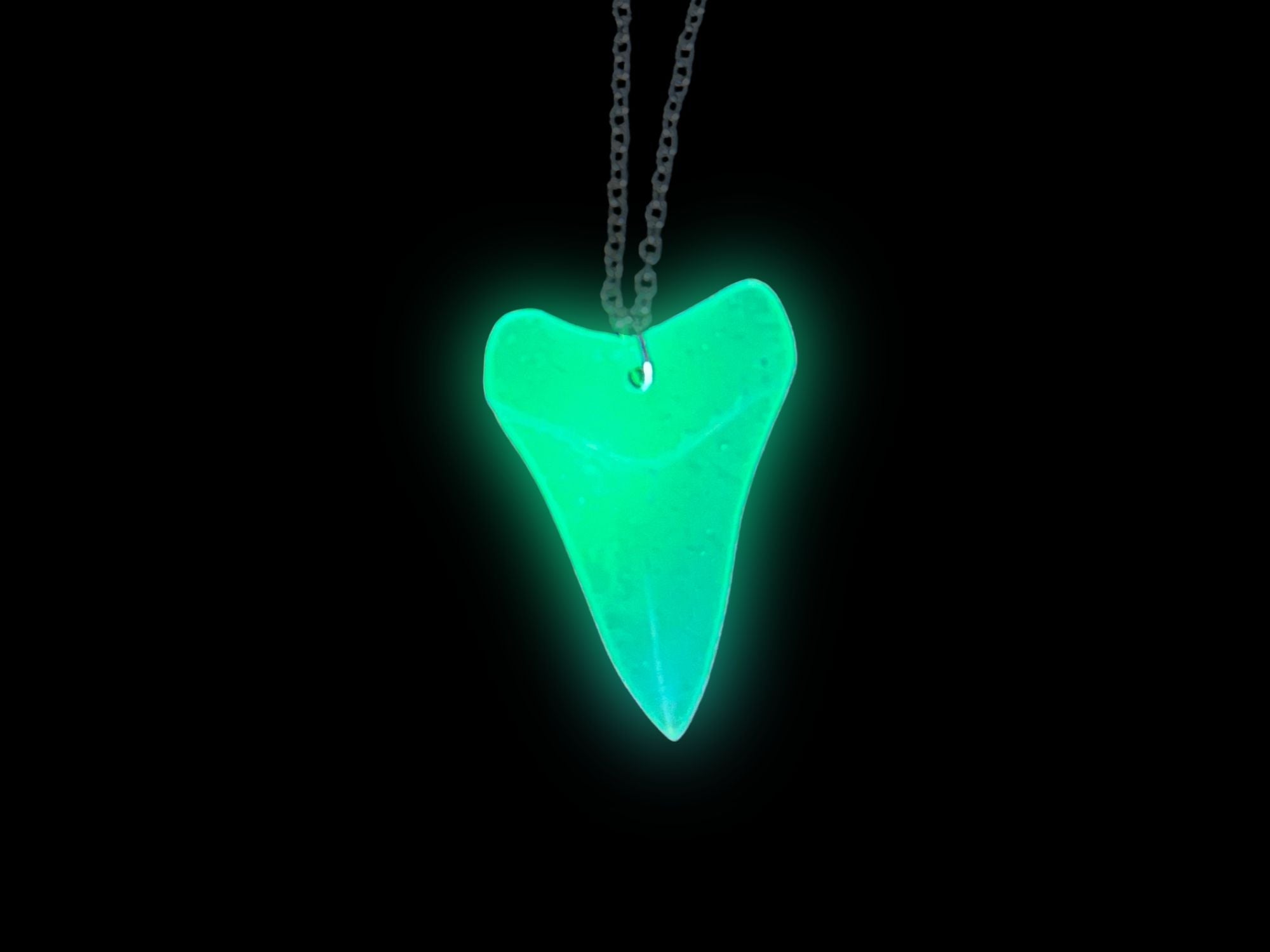 Shark Tooth Pendant | Iridescent Glow