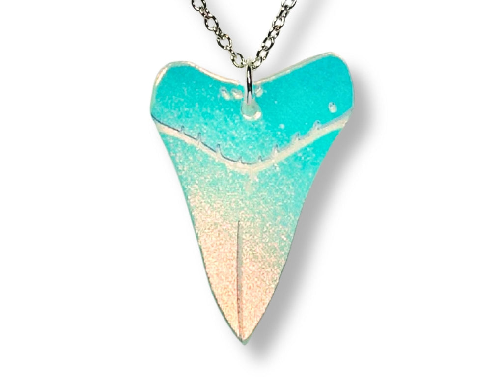 Shark Tooth Pendant | Iridescent Glow