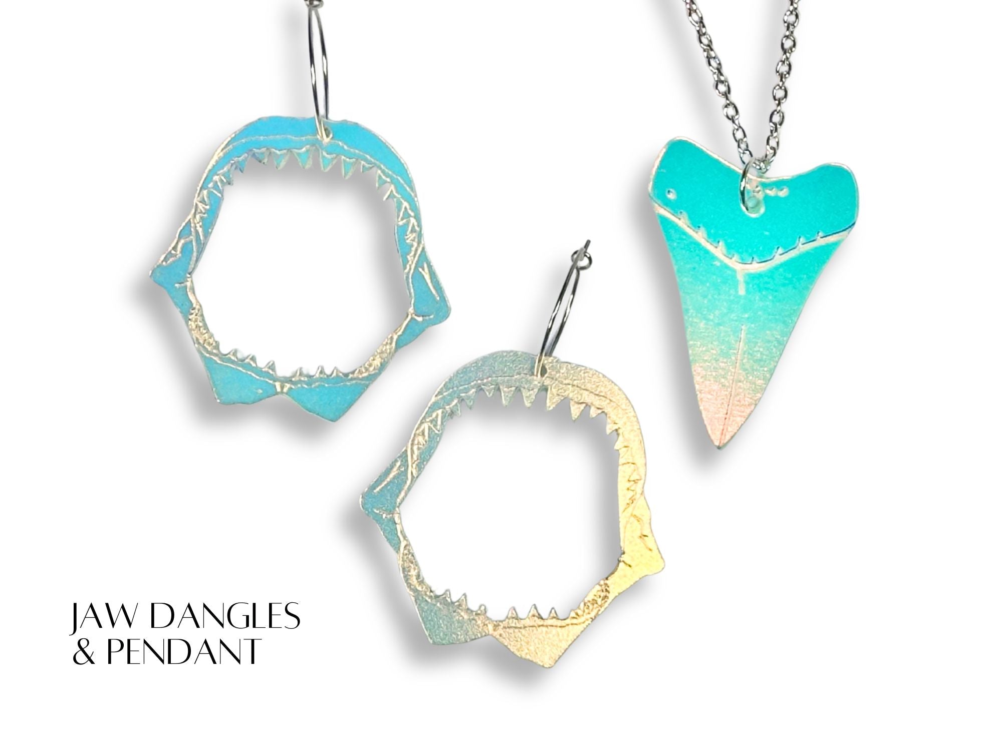 Shark Tooth Relic Set | Iridescent Glow