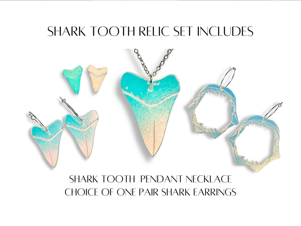 Shark Tooth Relic Set | Iridescent Glow