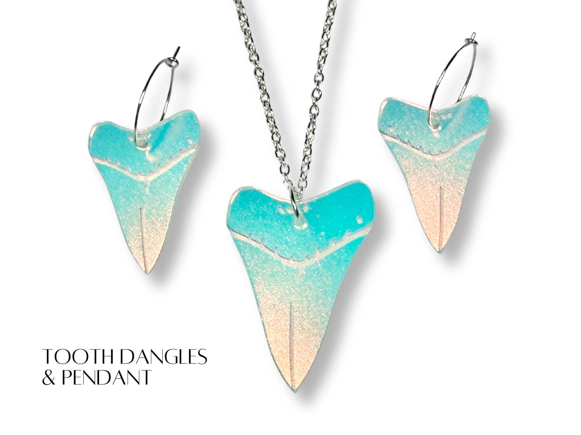 Shark Tooth Relic Set | Iridescent Glow