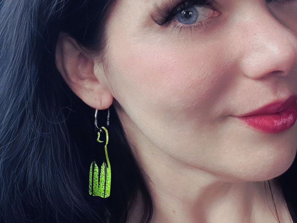 Swim Fin Earrings