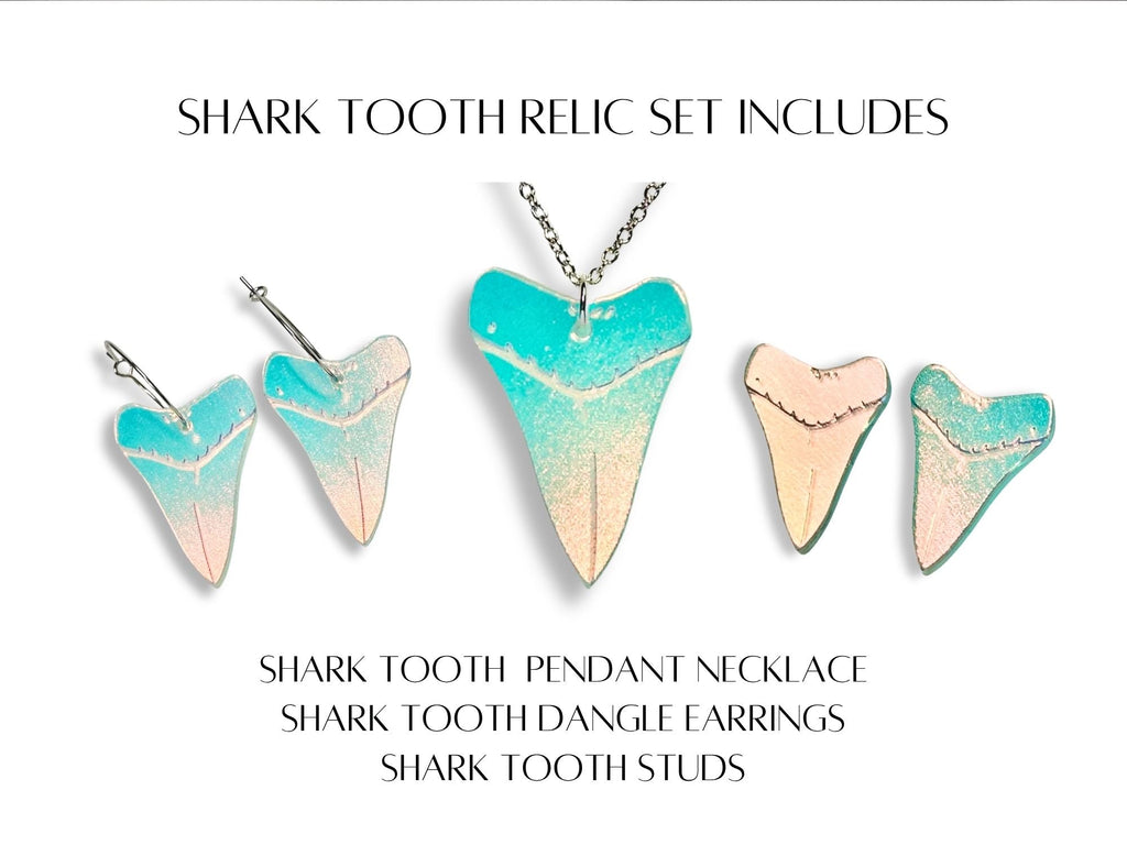 Take a Bite Shark Tooth Set | Iridescent Glow