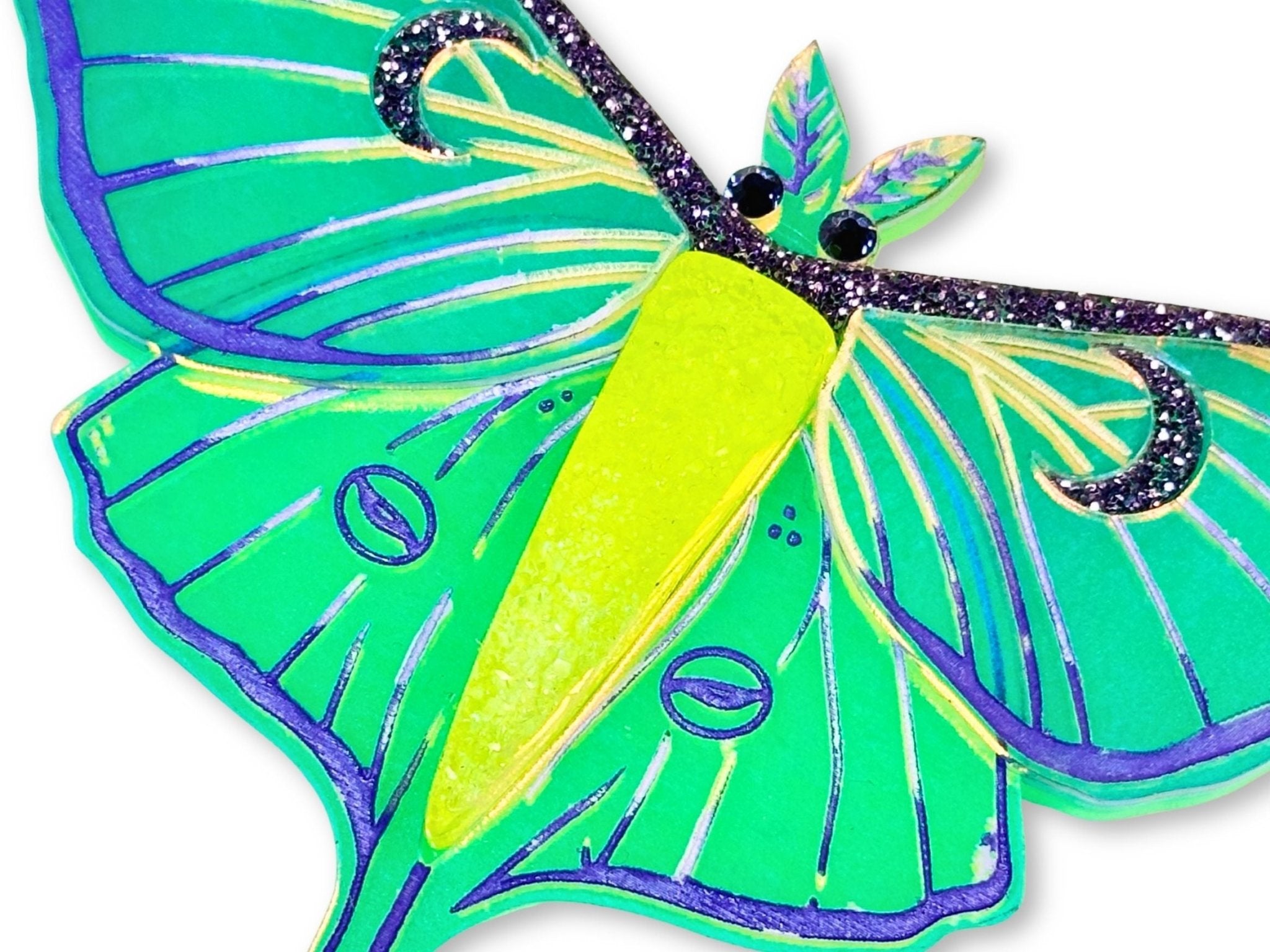 The Moonwake Relic | Luna Moth Statement Necklace