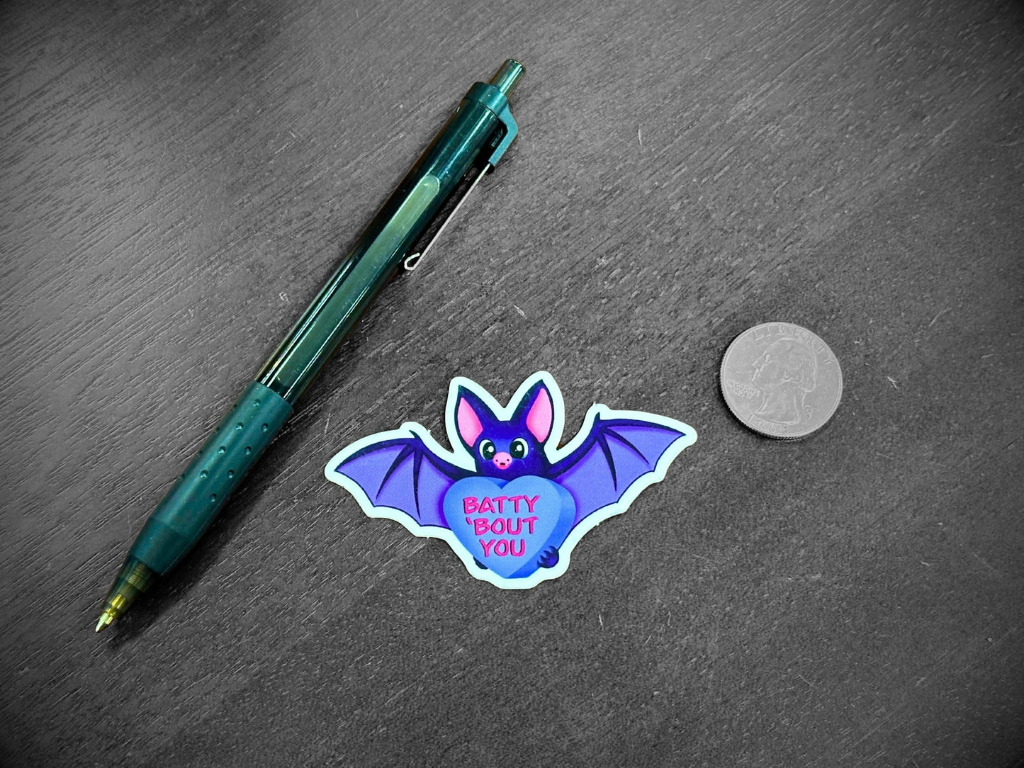Batty 'Bout You Premium Glossy Sticker - Driftless Enchantments