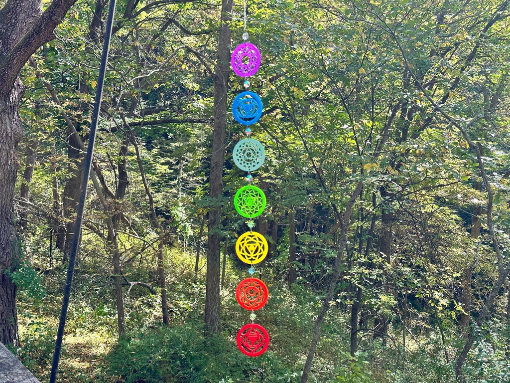 Crystal Chakra Suncatcher - Driftless Enchantments