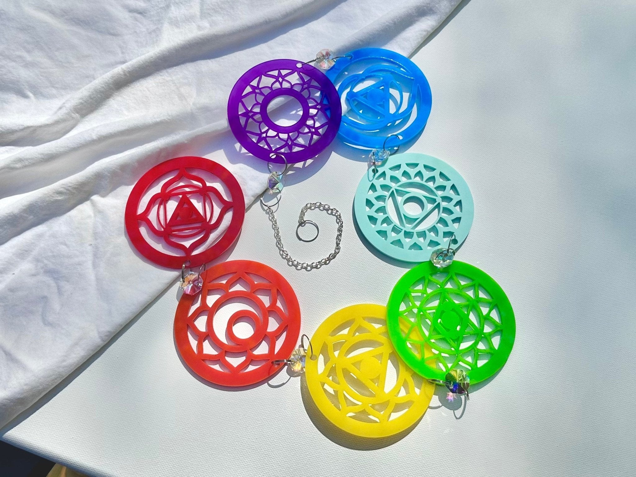 Crystal Chakra Suncatcher - Driftless Enchantments