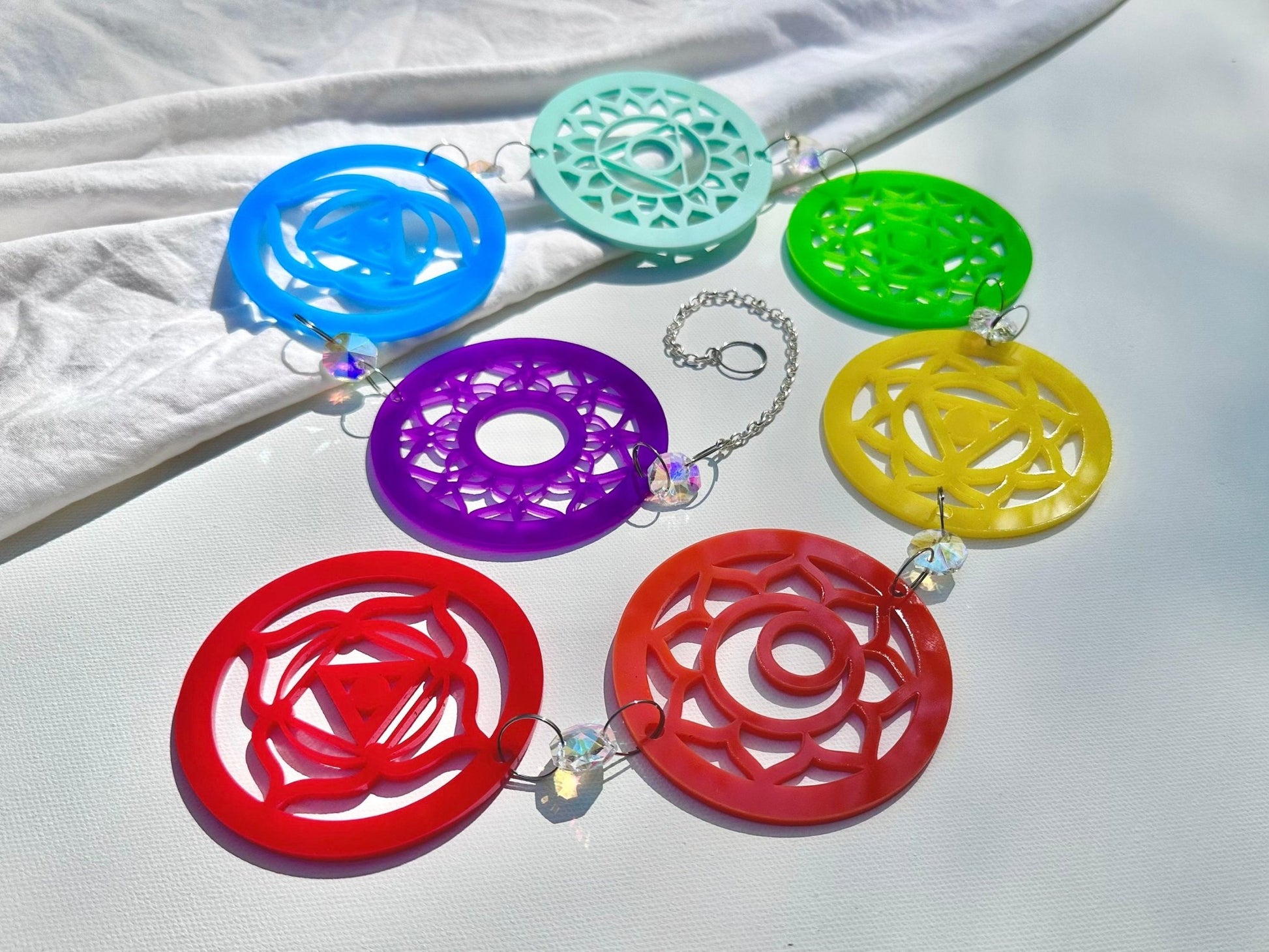 Crystal Chakra Suncatcher - Driftless Enchantments