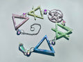 Crystal Elements Suncatcher | Earth, Air, Fire, Water, & Spirit - Pastel - Driftless Enchantments