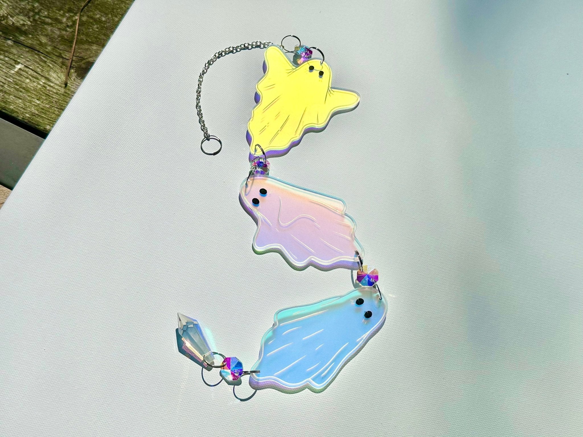 Crystal Ghost Suncatcher - Driftless Enchantments