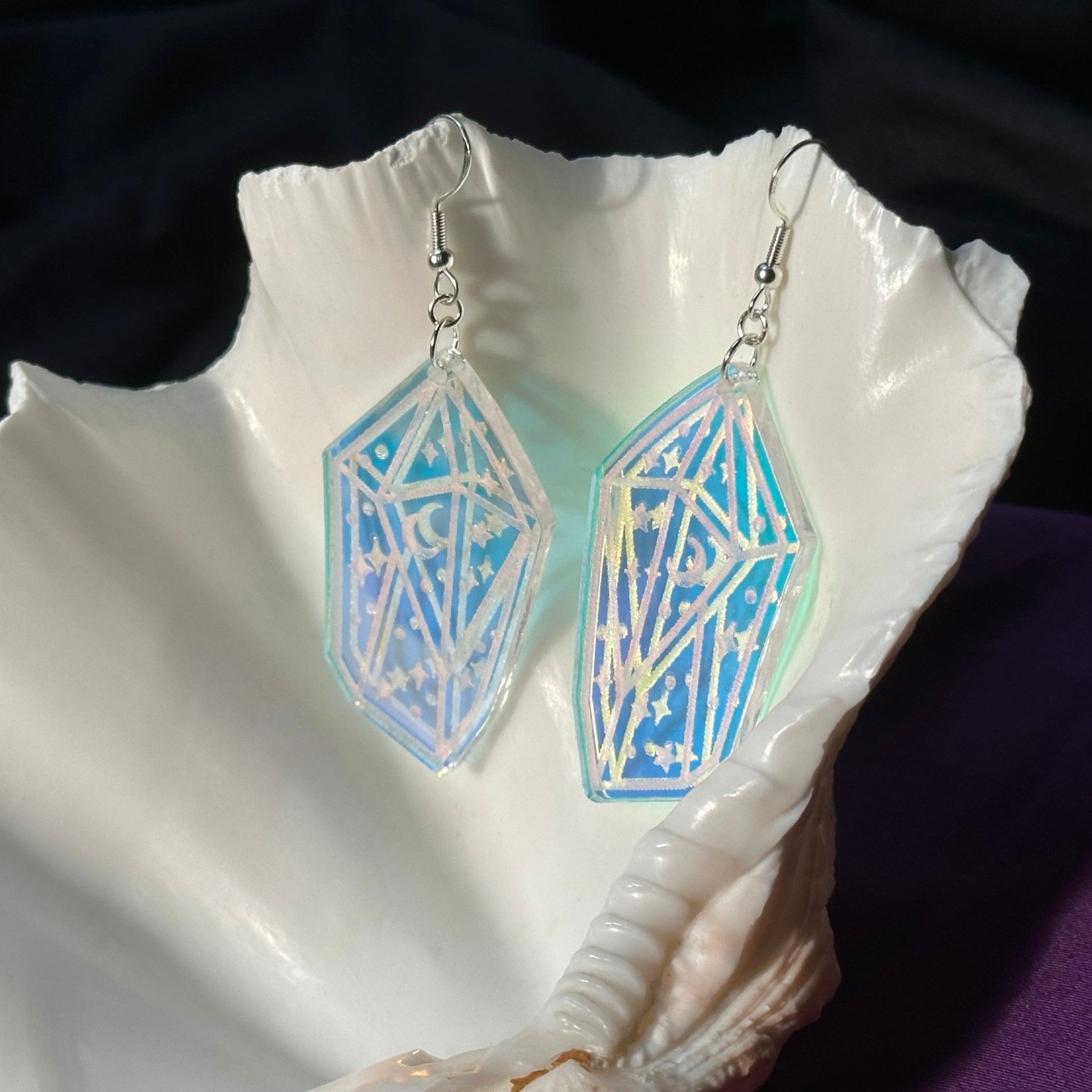 Iridescent Mystic Crystal Earrings - Driftless Enchantments