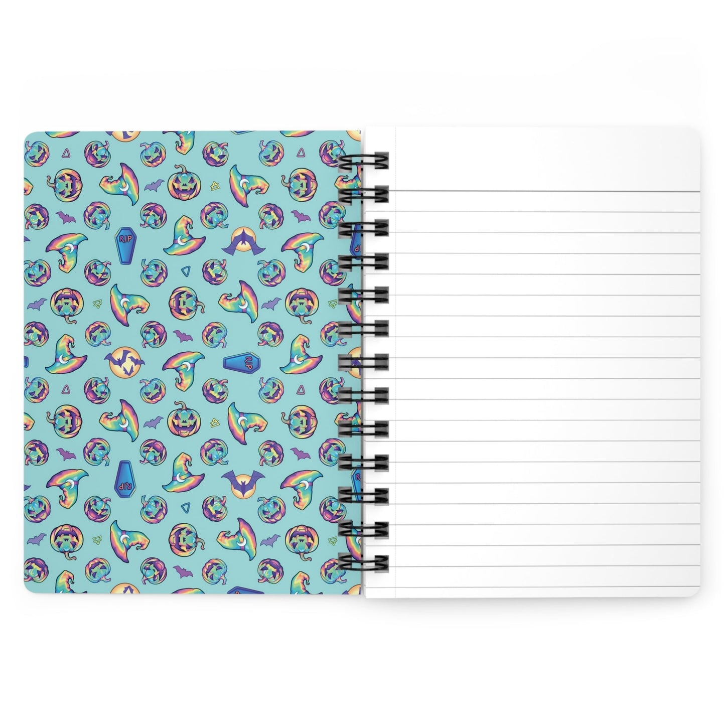 Jag-o'-Lantern Spiral Bound Journal - Aqua - Driftless Enchantments