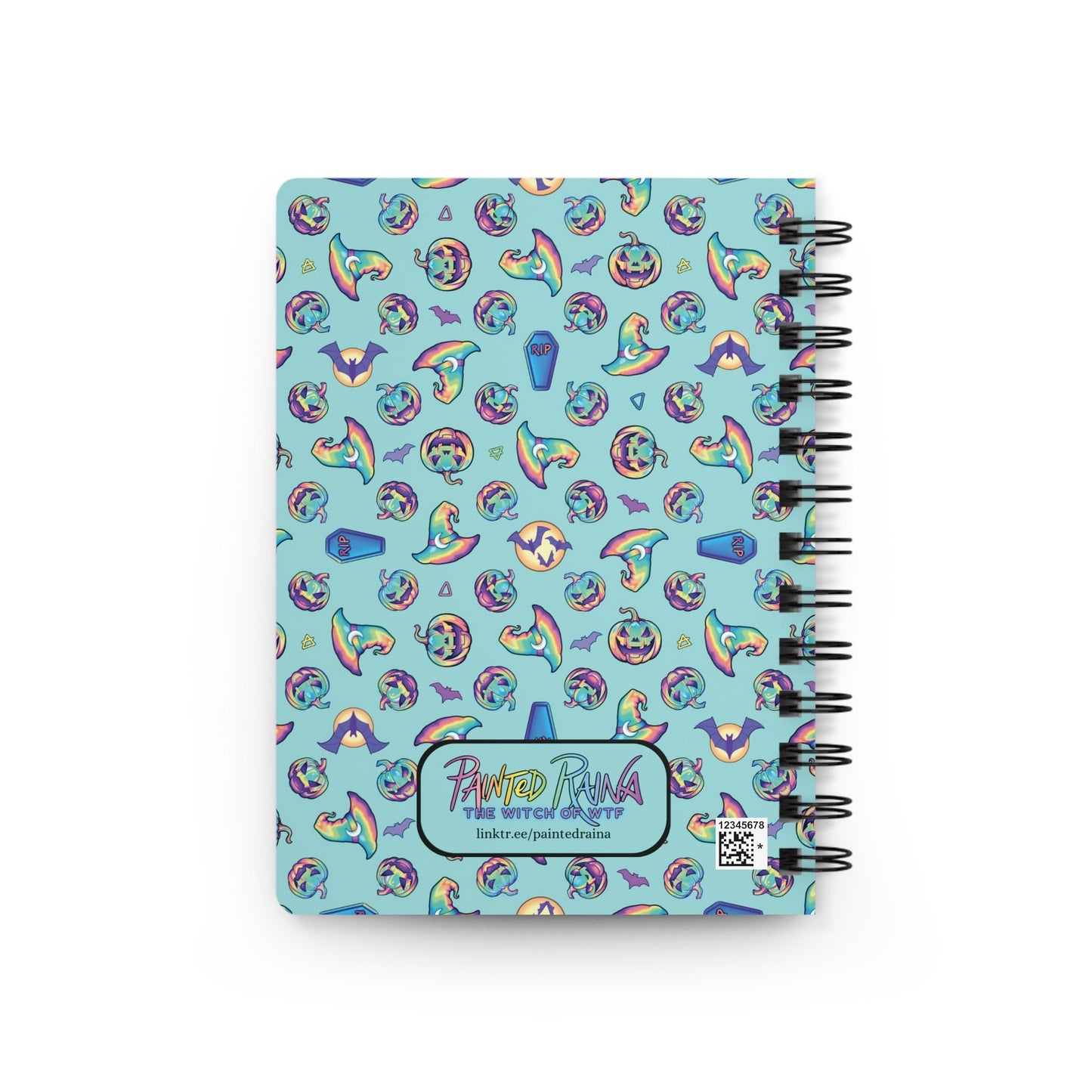 Jag-o'-Lantern Spiral Bound Journal - Aqua - Driftless Enchantments