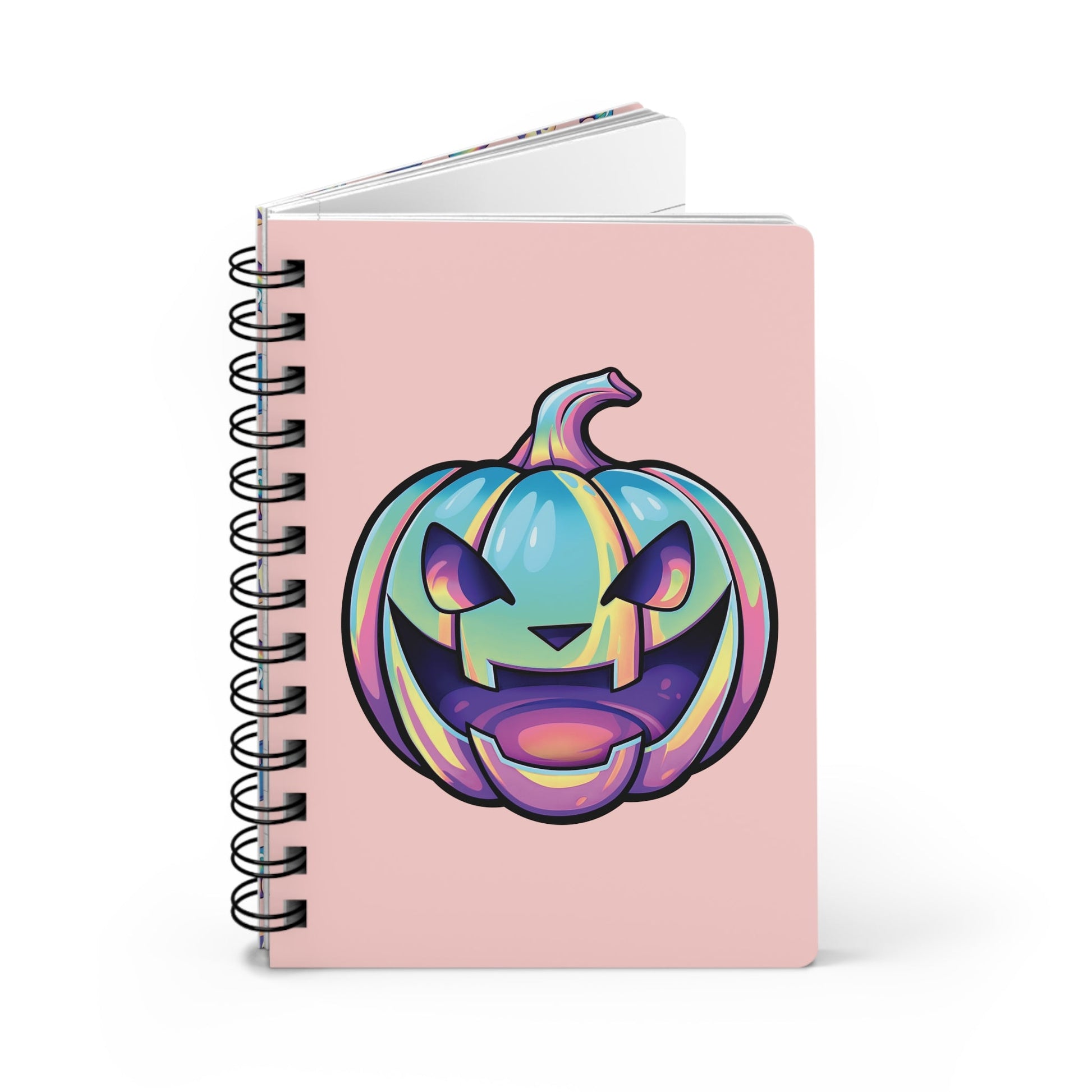 Jag-o'-Lantern Spiral Bound Journal - Coral - Driftless Enchantments