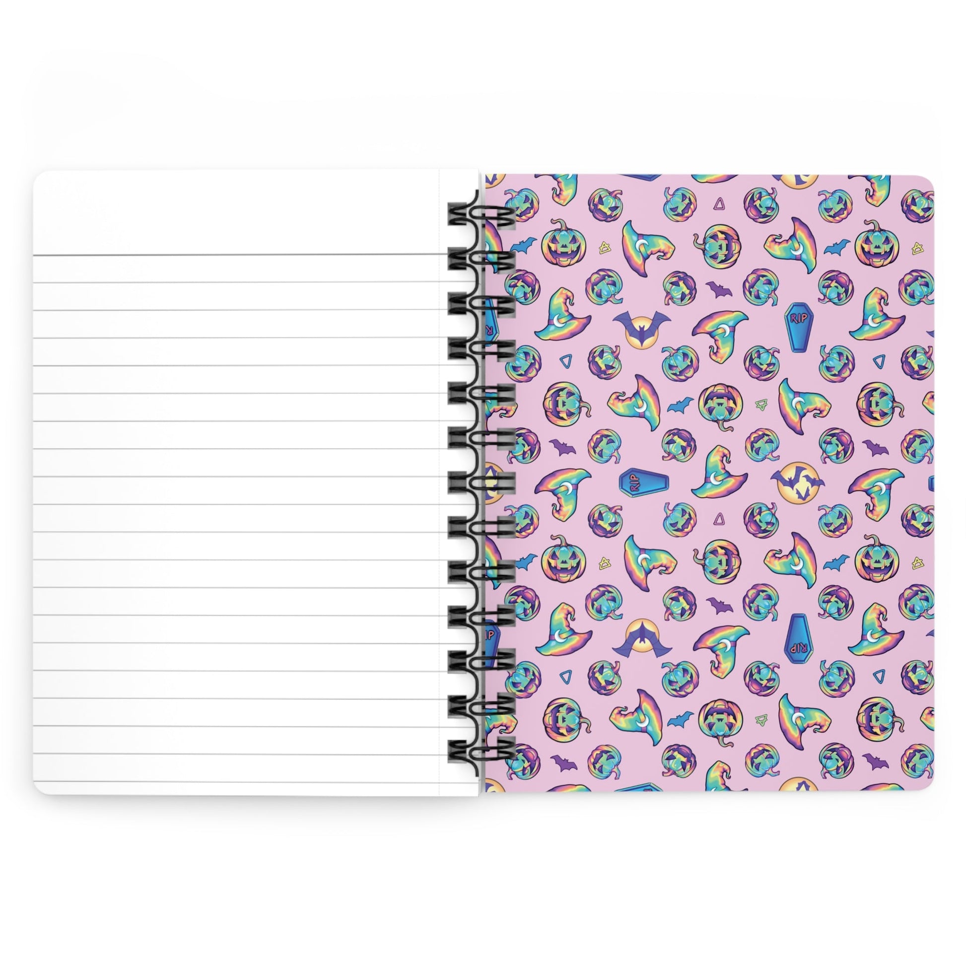 Jag-o'-Lantern Spiral Bound Journal - Pink - Driftless Enchantments