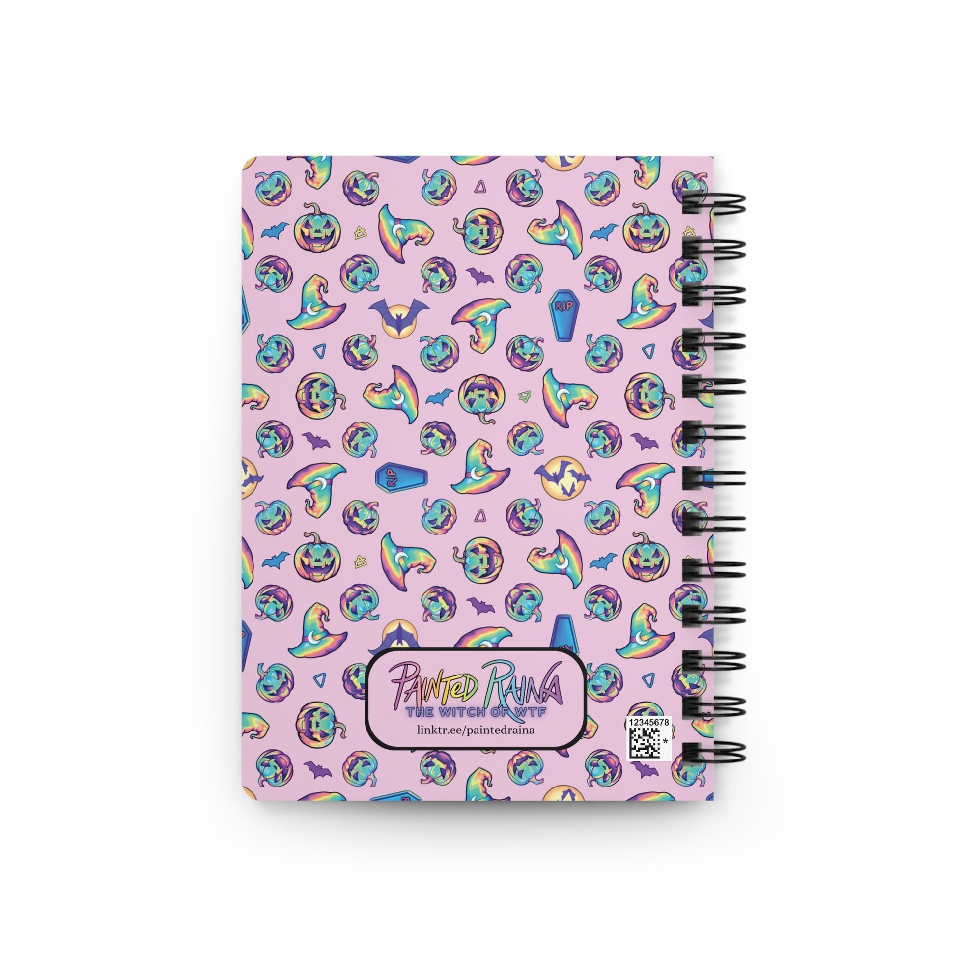 Jag-o'-Lantern Spiral Bound Journal - Pink - Driftless Enchantments