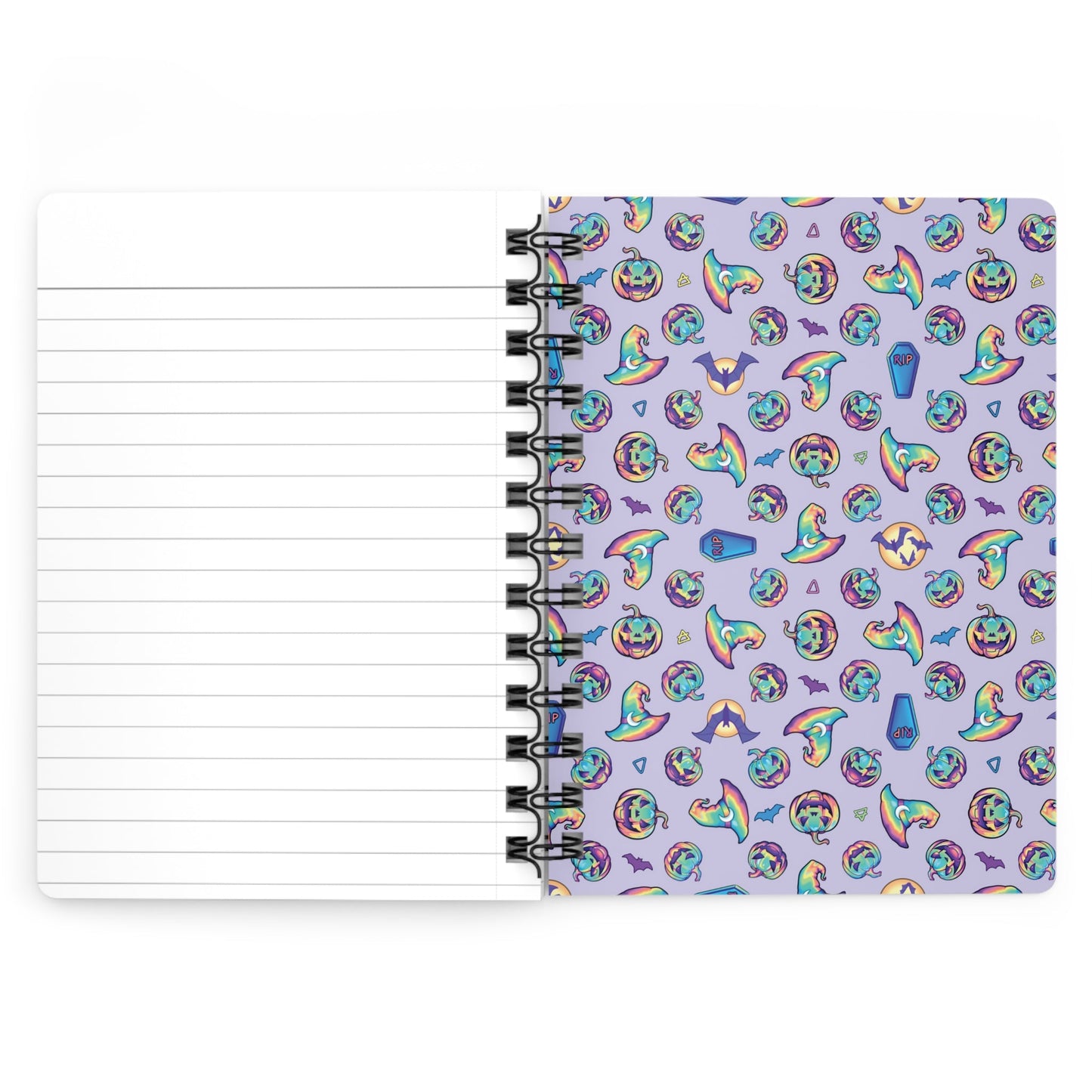 Jag-o'-Lantern Spiral Bound Journal - Violet - Driftless Enchantments