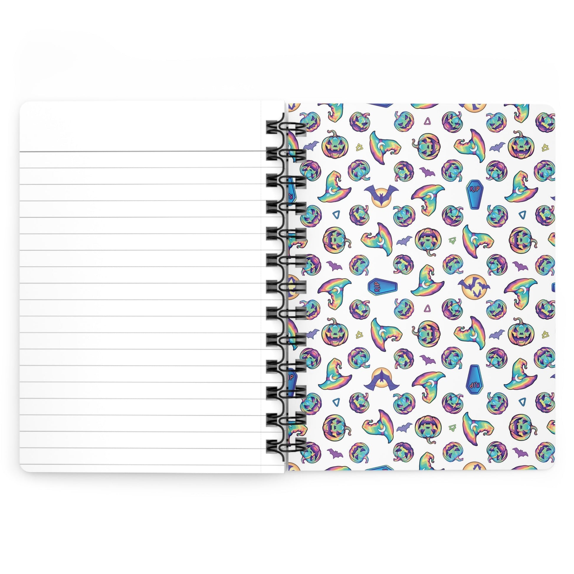 Jag-o'-Lantern Spiral Bound Journal - White - Driftless Enchantments