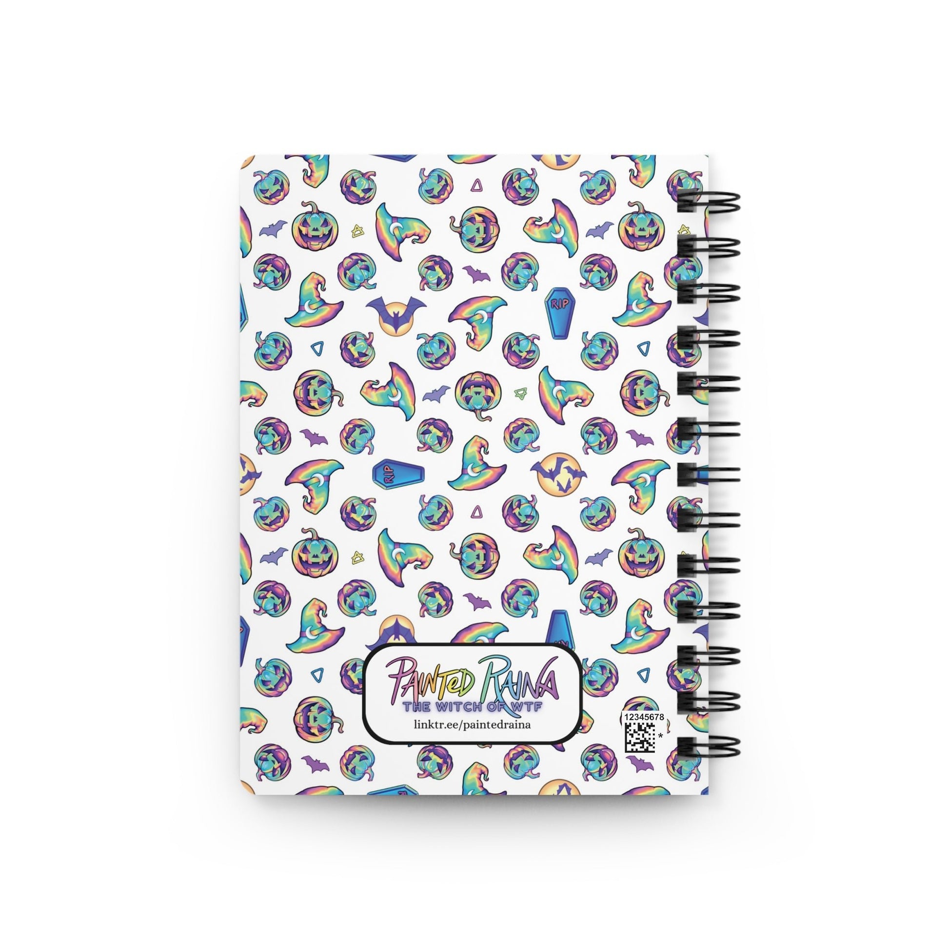 Jag-o'-Lantern Spiral Bound Journal - White - Driftless Enchantments