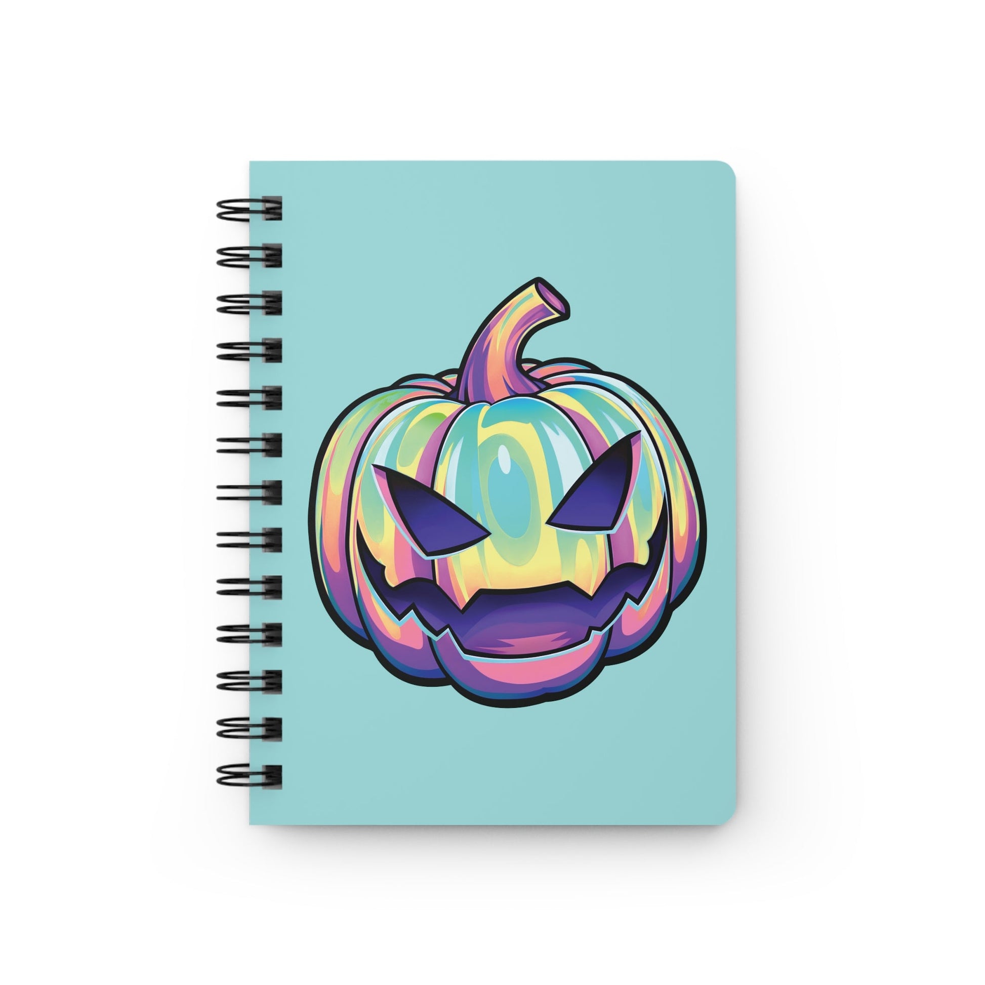 Joke-o'-Lantern Spiral Bound Journal - Aqua - Driftless Enchantments