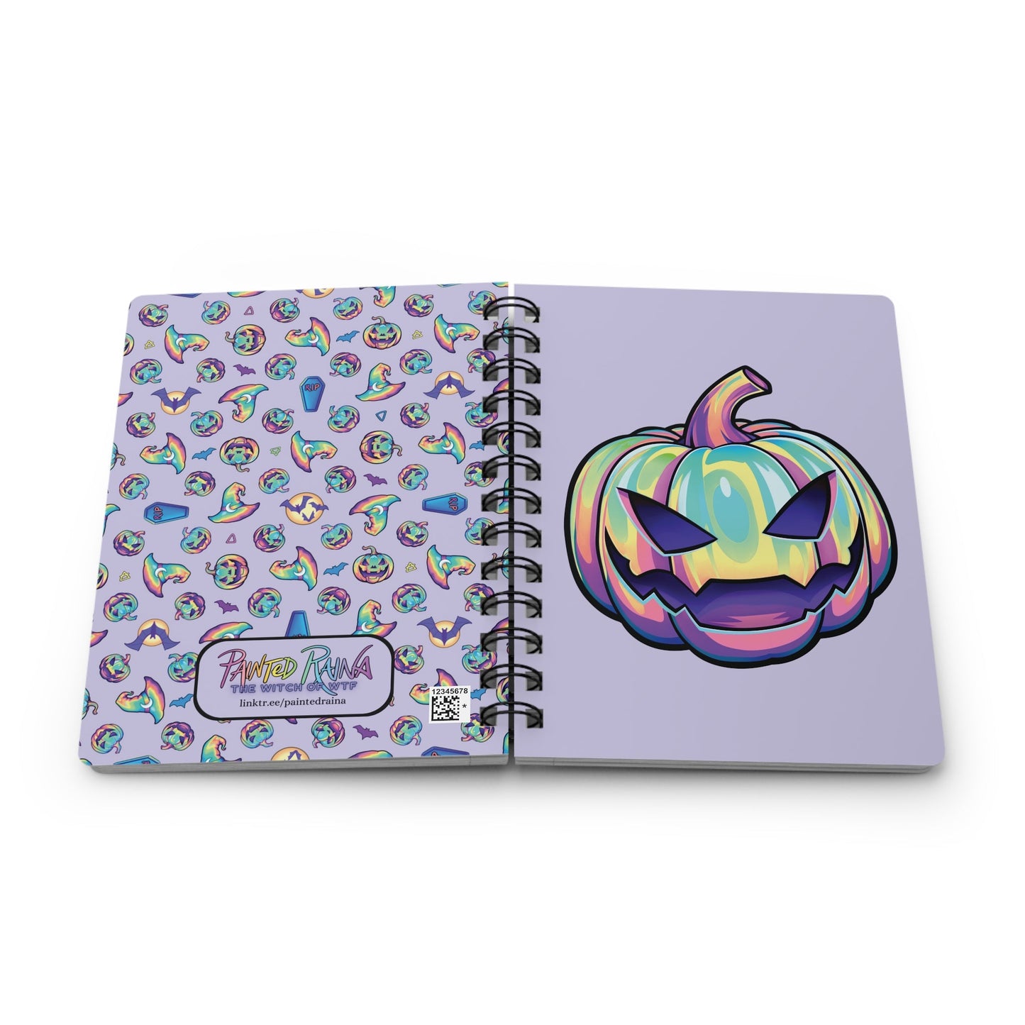 Joke-o'-Lantern Spiral Bound Journal - Violet - Driftless Enchantments