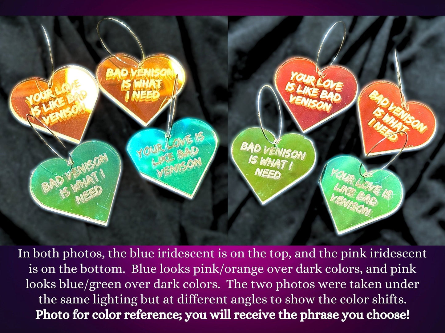 Misheard Lyrics Earrings | Cross-Eyed Bear - Painted Raina