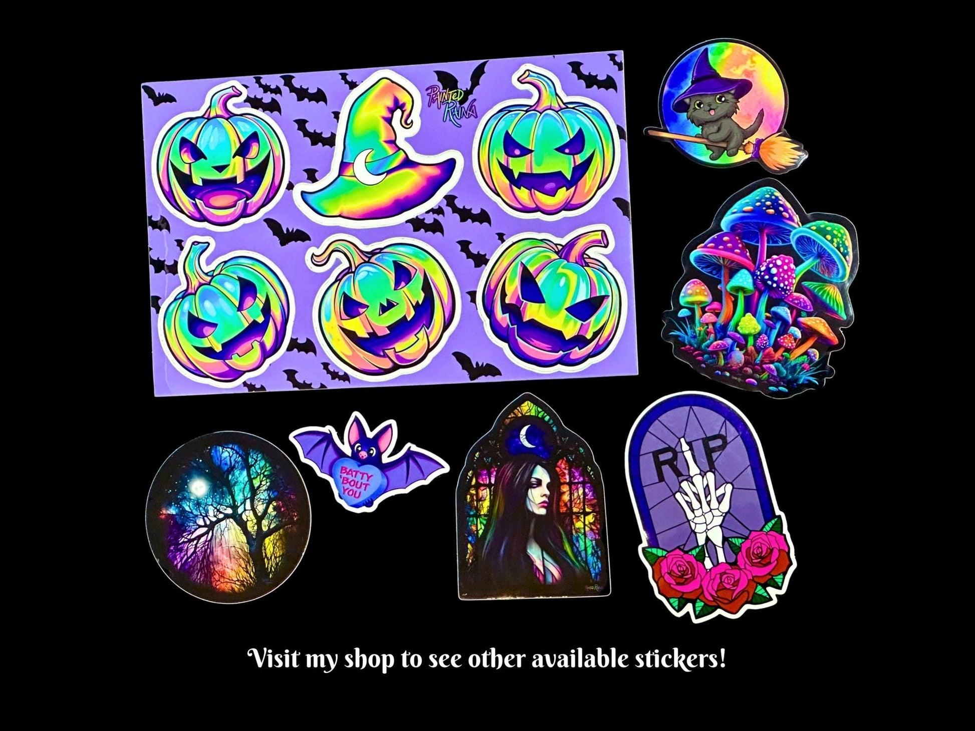 Pastel Halloween Sticker Sheet - Driftless Enchantments