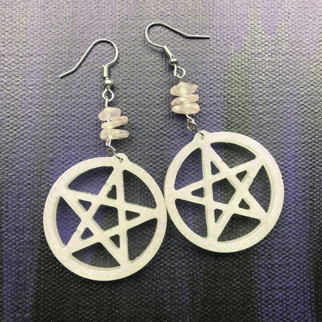Rustic Pentagram Earrings - Custom Order - Driftless Enchantments