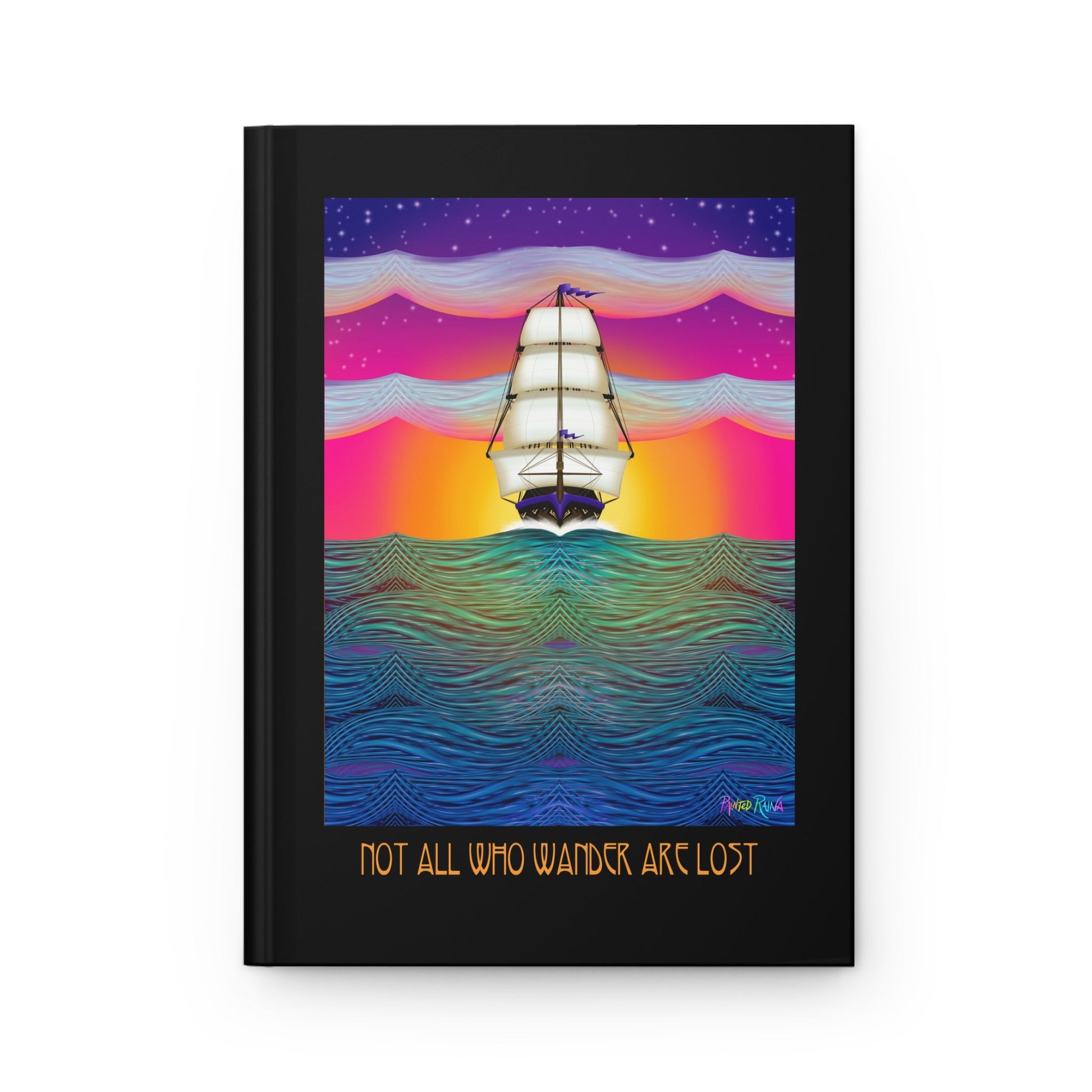 Ship at Sunset Hardcover Journal - Driftless Enchantments