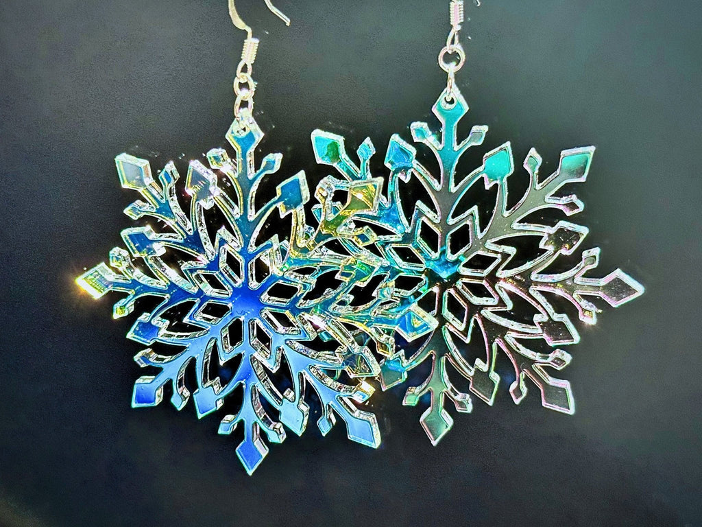 Snowflake Statement Earrings - Driftless Enchantments