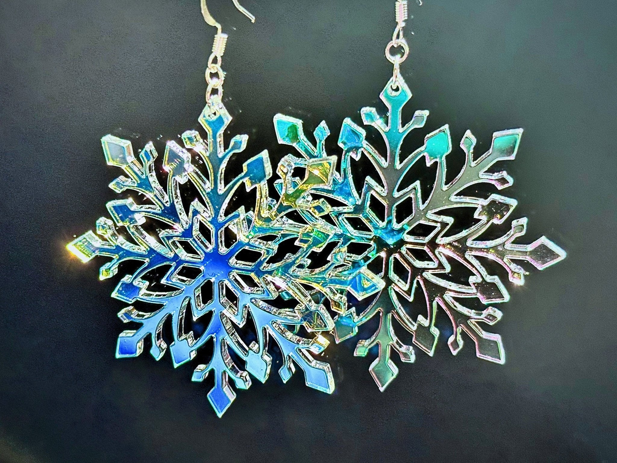 Snowflake Statement Earrings - Driftless Enchantments