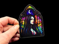 The Lady Awaits Premium Glossy Sticker - Driftless Enchantments