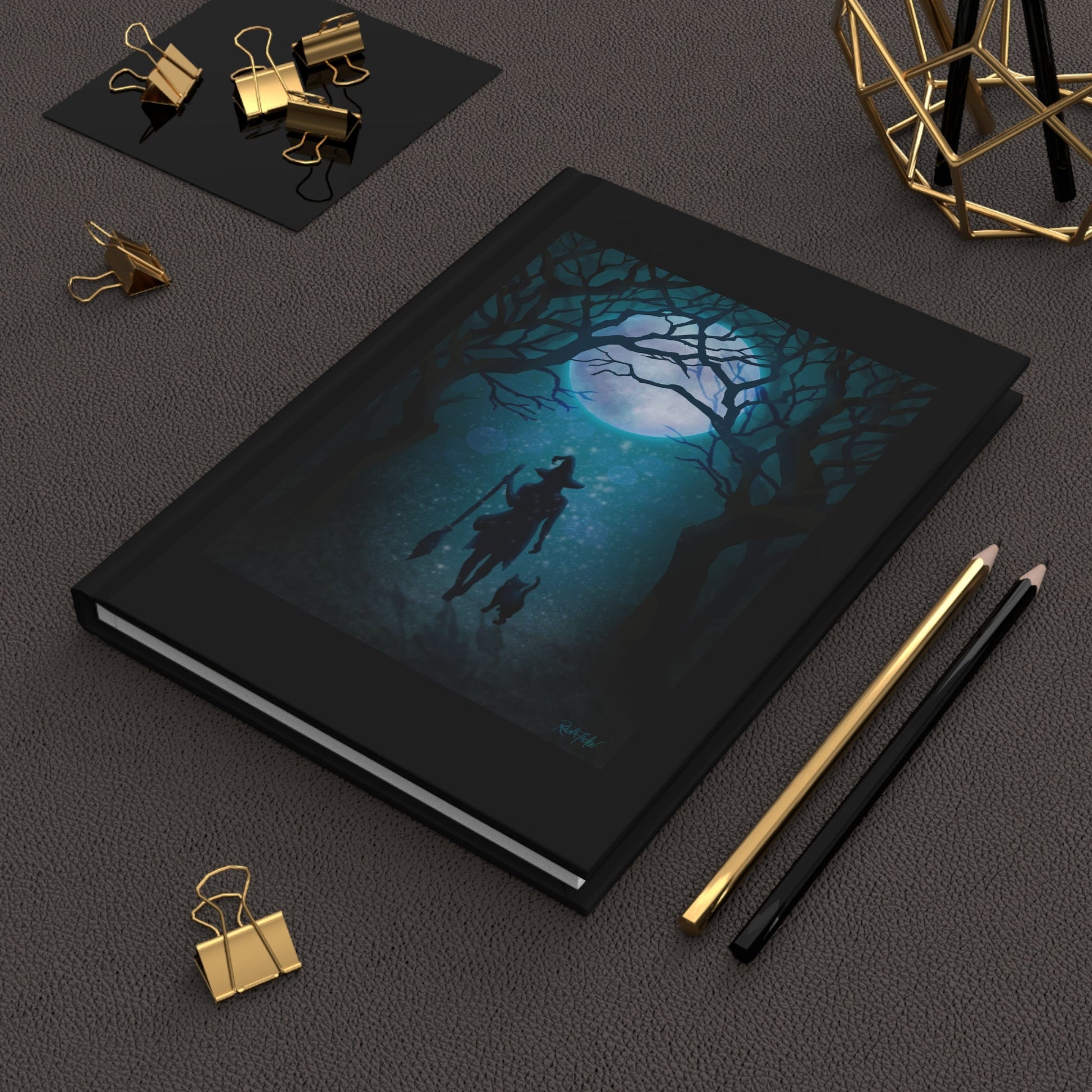 The Moon's Familiars Hardcover Journal - Driftless Enchantments