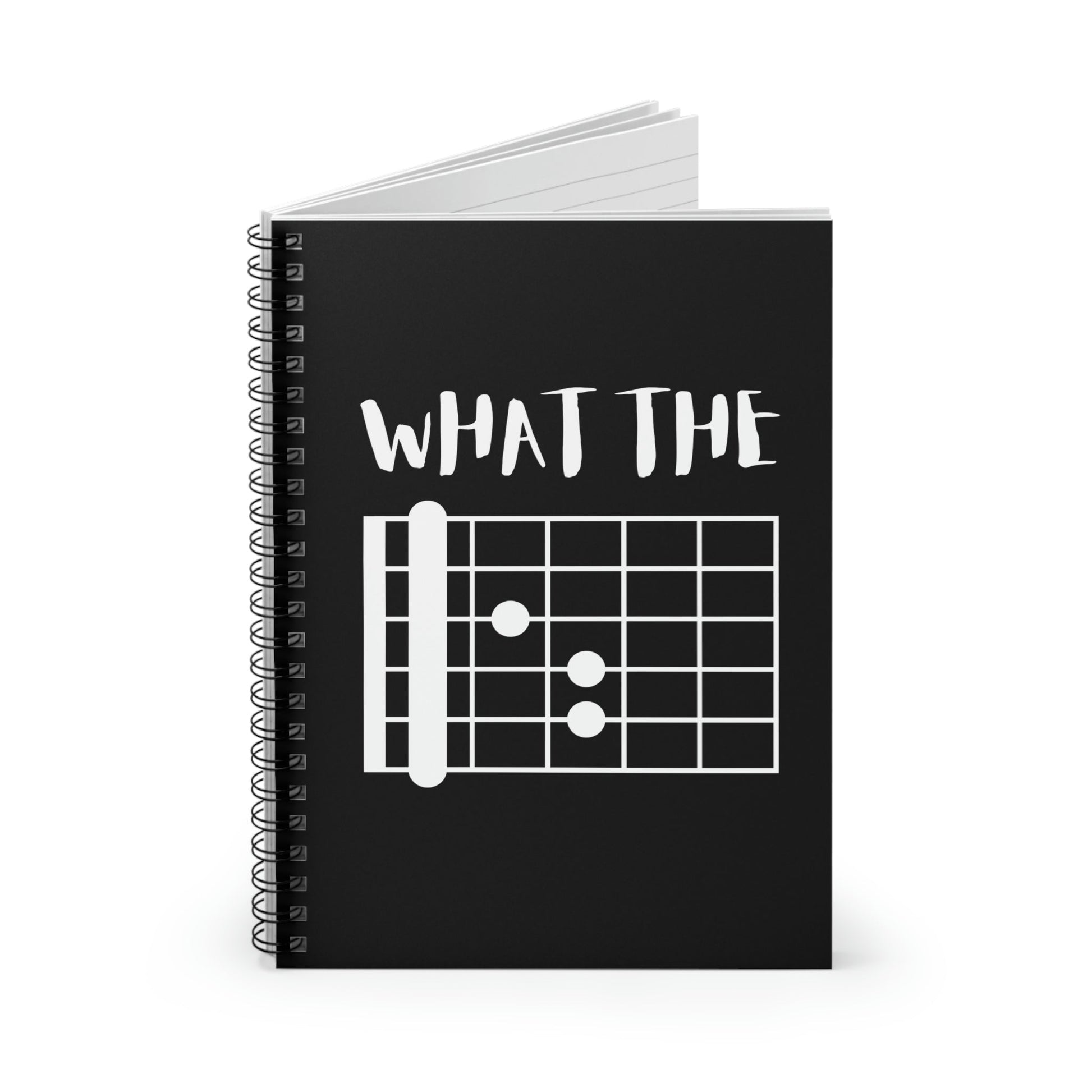 What the F Guitar Chord - Spiral Notebook - Driftless Enchantments